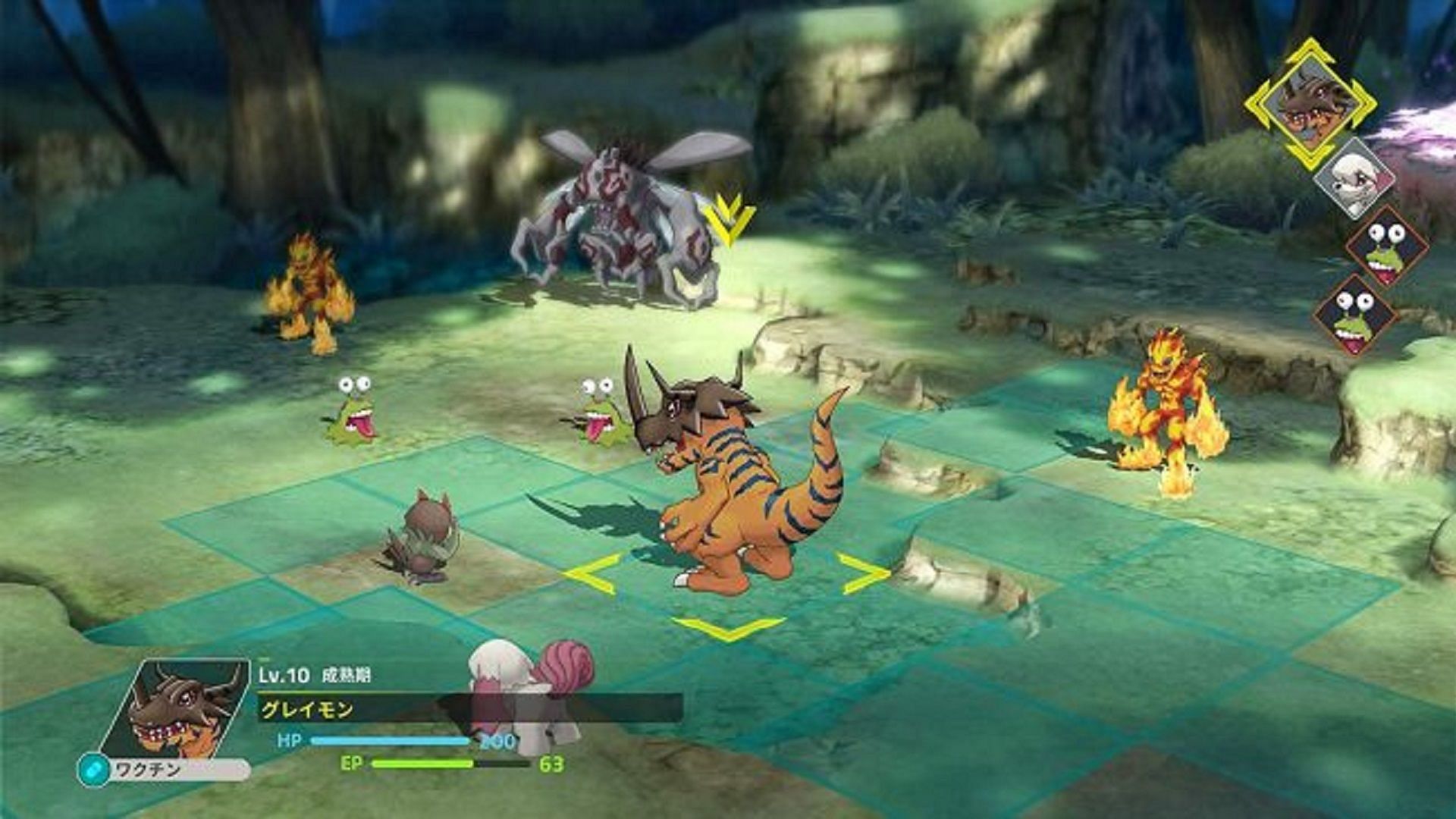 An in-game battle (Image via Bandai Namco Games)