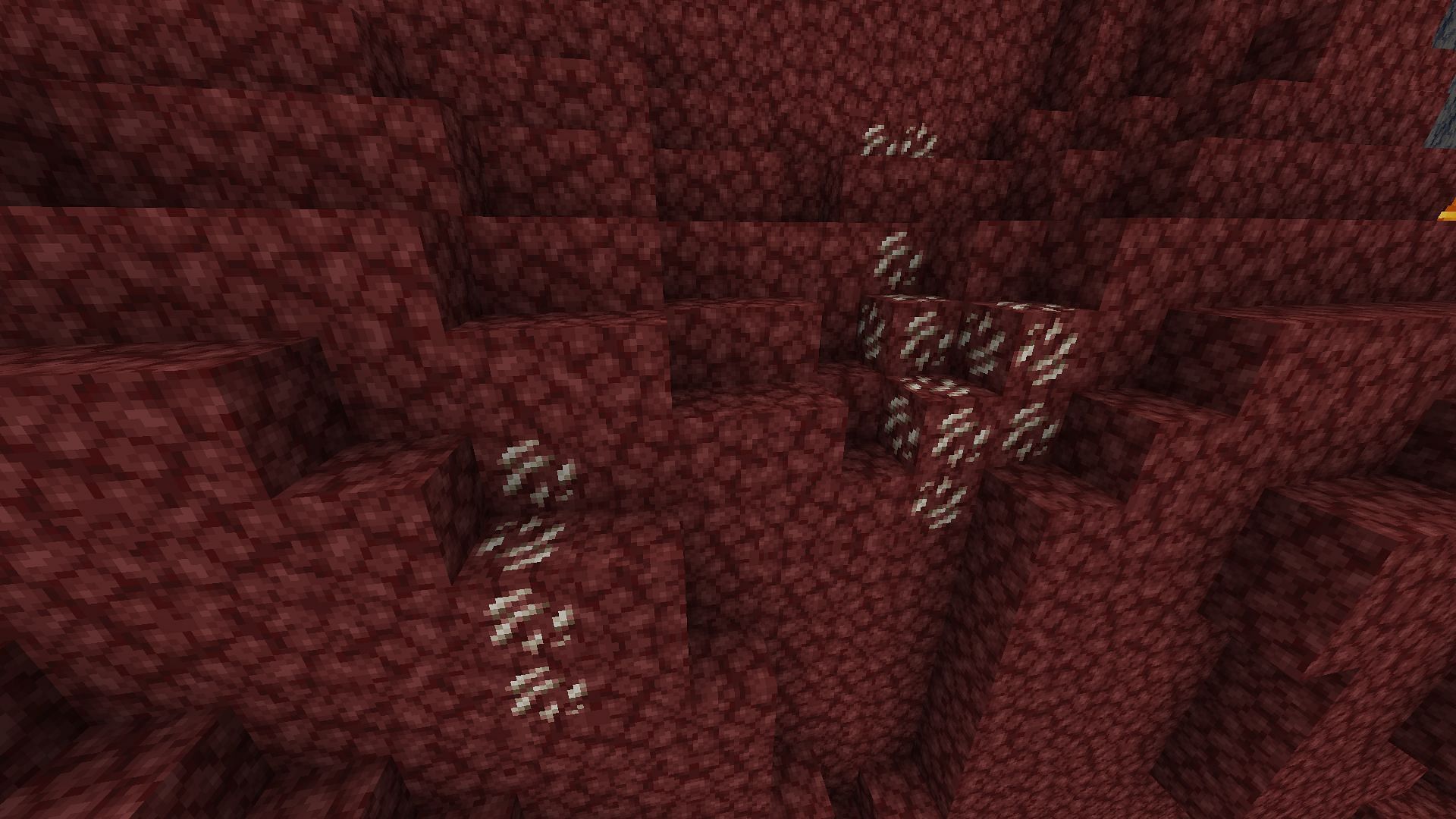 Nether Quartz ore blocks are quite common in Minecraft (Image via Mojang)