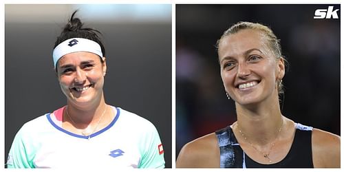 Jabeur (Left) and Kvitova will lock horns at the 2022 Cincinnati Open.