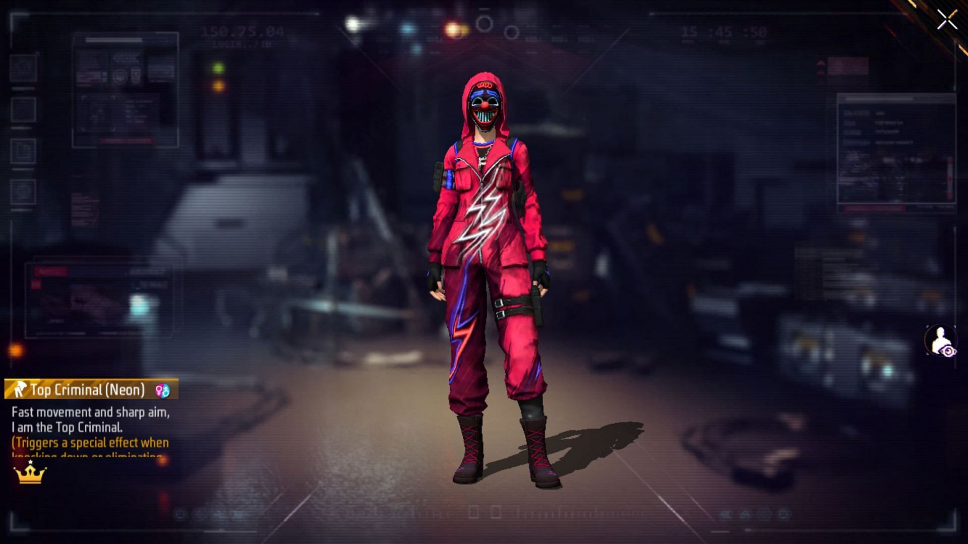 Neon Top Criminal (Image via Garena)