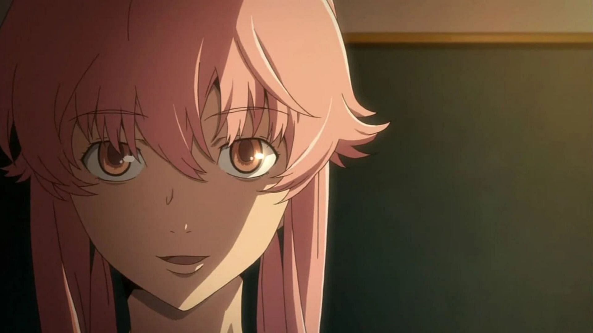 Yuno Gasai, as seen in the anime Mirai Nikki (Image via asread.)