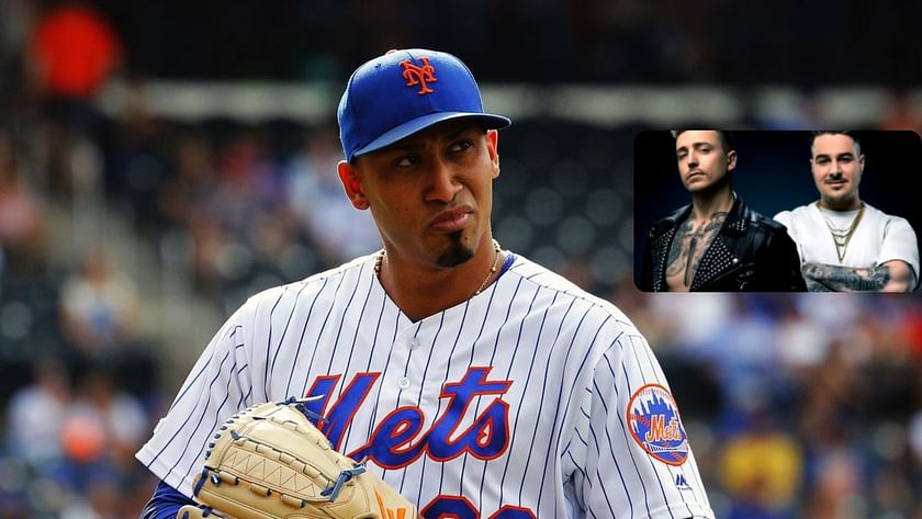 Edwin Diaz meets Timmy Trumpet, the trumpet player from Narco, at Citi  Field, New York Mets