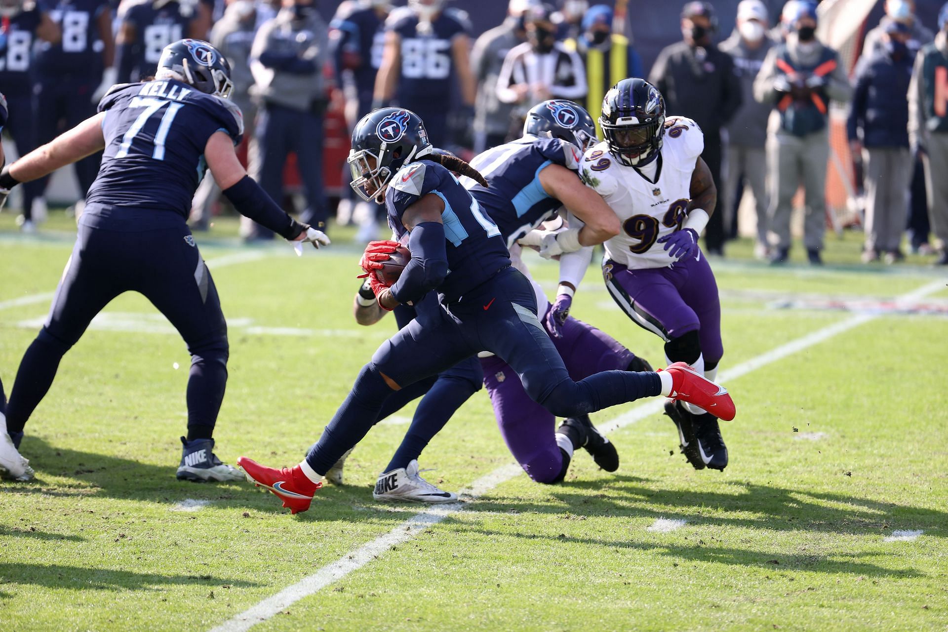 Wild Card Round - Baltimore Ravens v Tennessee Titans