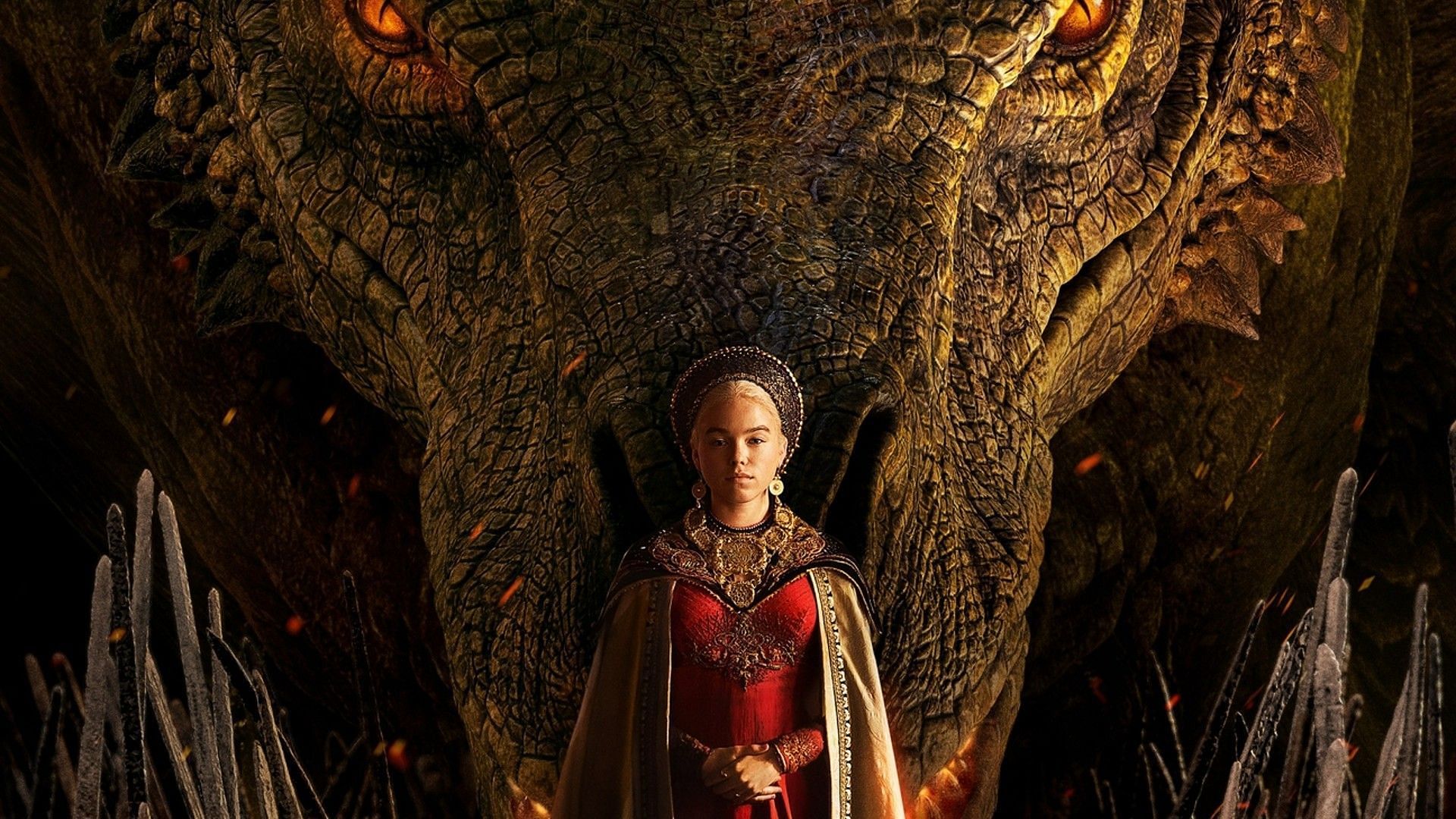 Milly Alcock as Rhaenyra Targaryen in &#039;House of the Dragon&#039; (Image via IMDb)