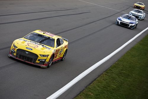 Joey Logano (#22) drives during the 2022 NASCAR Cup Series Go Bowling at The Glen at Watkins Glen International in Watkins Glen, New York (Photo by Sean Gardner/Getty Images)