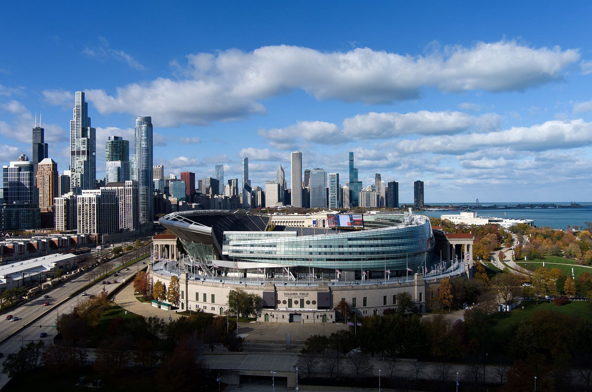 Historic NFL stadium Soldier Field, home to the Chicago Bears