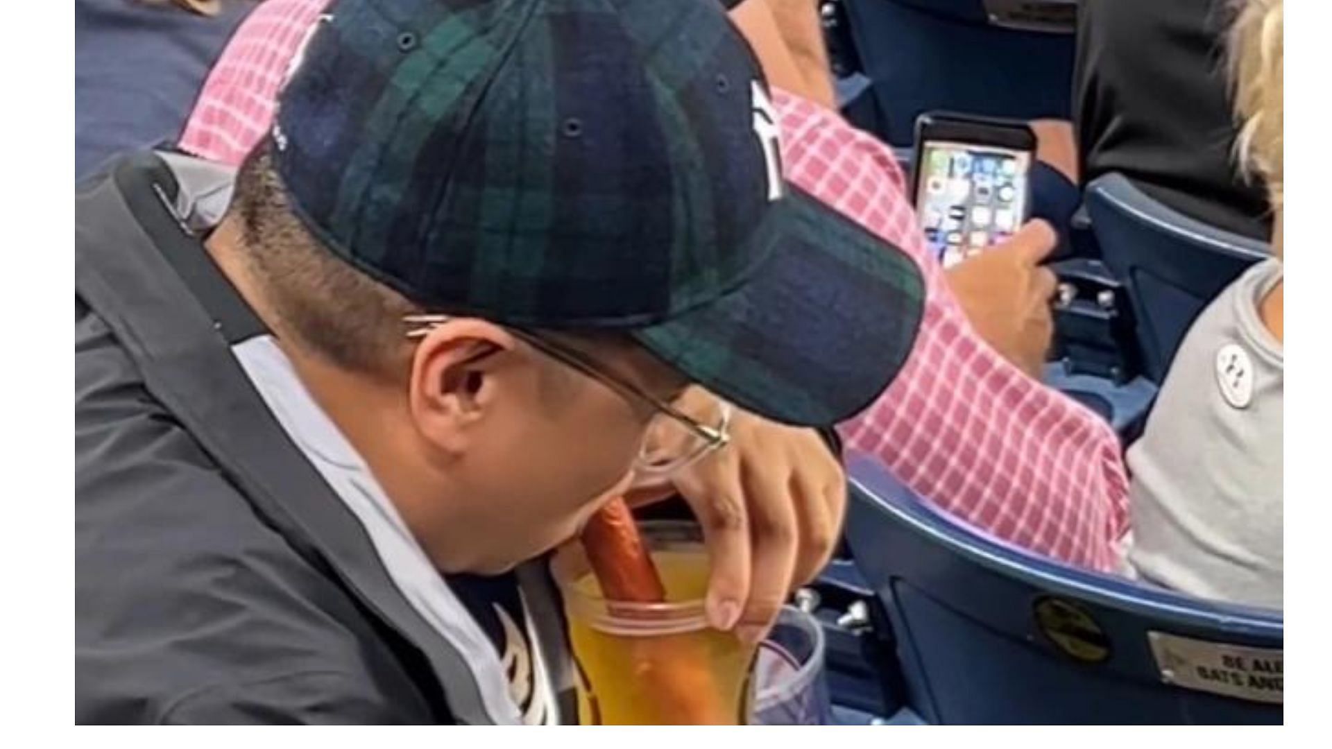 New York Yankees fan during subway series