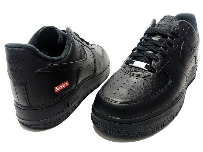 The Supreme x Nike Air Force 1 Low Black Is Unveiled •