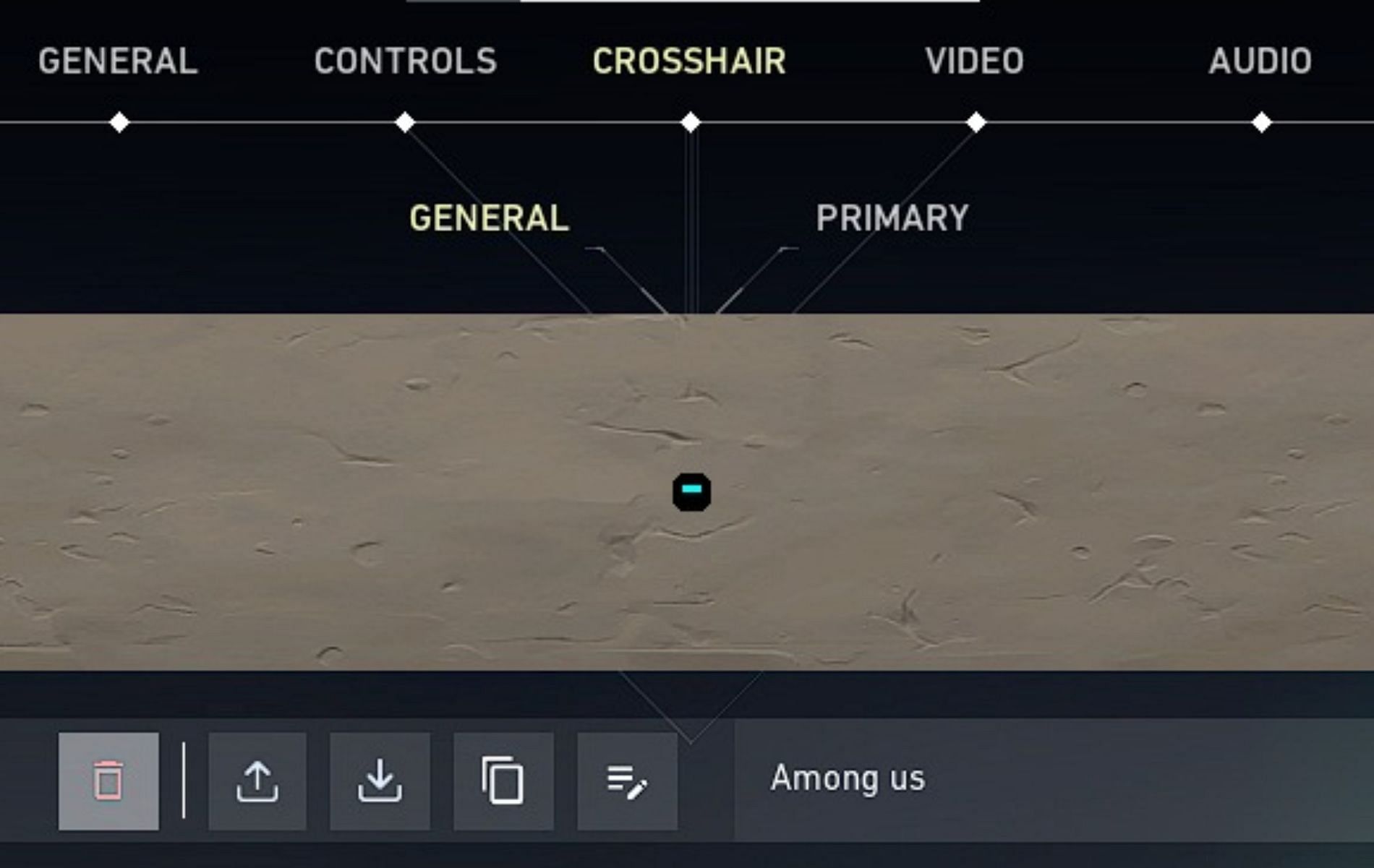 Among Us Crosshair (Image via Riot Games)