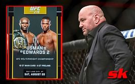 "Dana, time to fire someone" - UFC fighters and fans hilariously react to UFC botching UFC 278 poster with Jamahal Hill's picture instead of Leon Edwards'