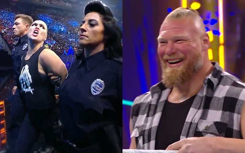 Ronda Rousey was arrested on SmackDown tonight and fans have had their say