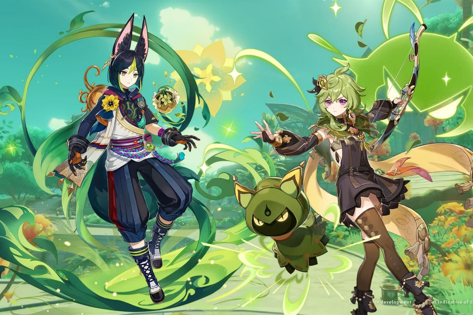 Collei and Tighnari are the new Dendro characters in version 3.0 (Image via HoYoverse)