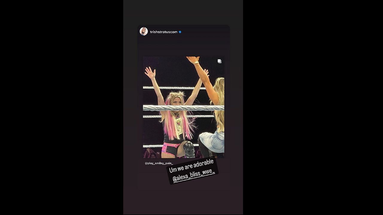 Trish Stratus sends a message to Bliss after the WWE Kingston live event