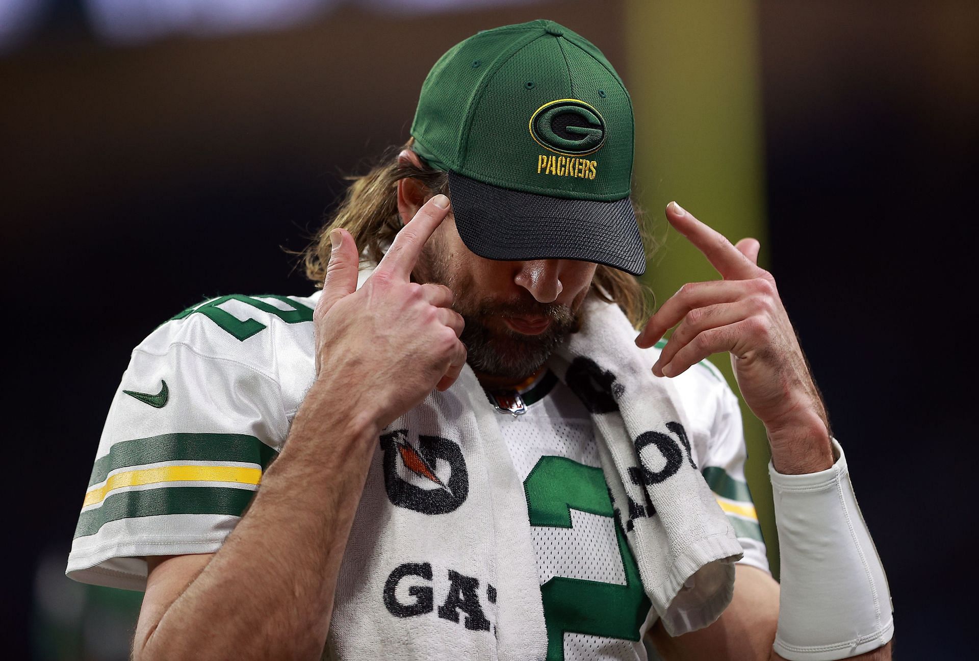 December 19, 2022: Green Bay Packers quarterback Aaron Rodgers #12 warms up  before the game against the Los Angeles Rams in Green Bay, Wisconsin.  Kirsten Schmitt/Cal Sport Media/Sipa USA(Credit Image: © Kirsten