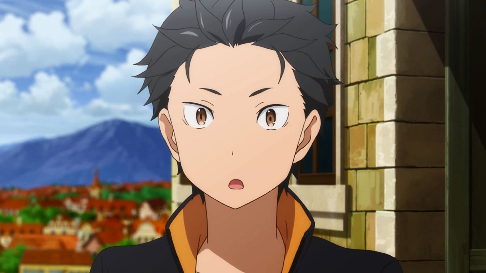 Subaru Natsuki as seen in the series&#039; anime (Image via studio White Fox)