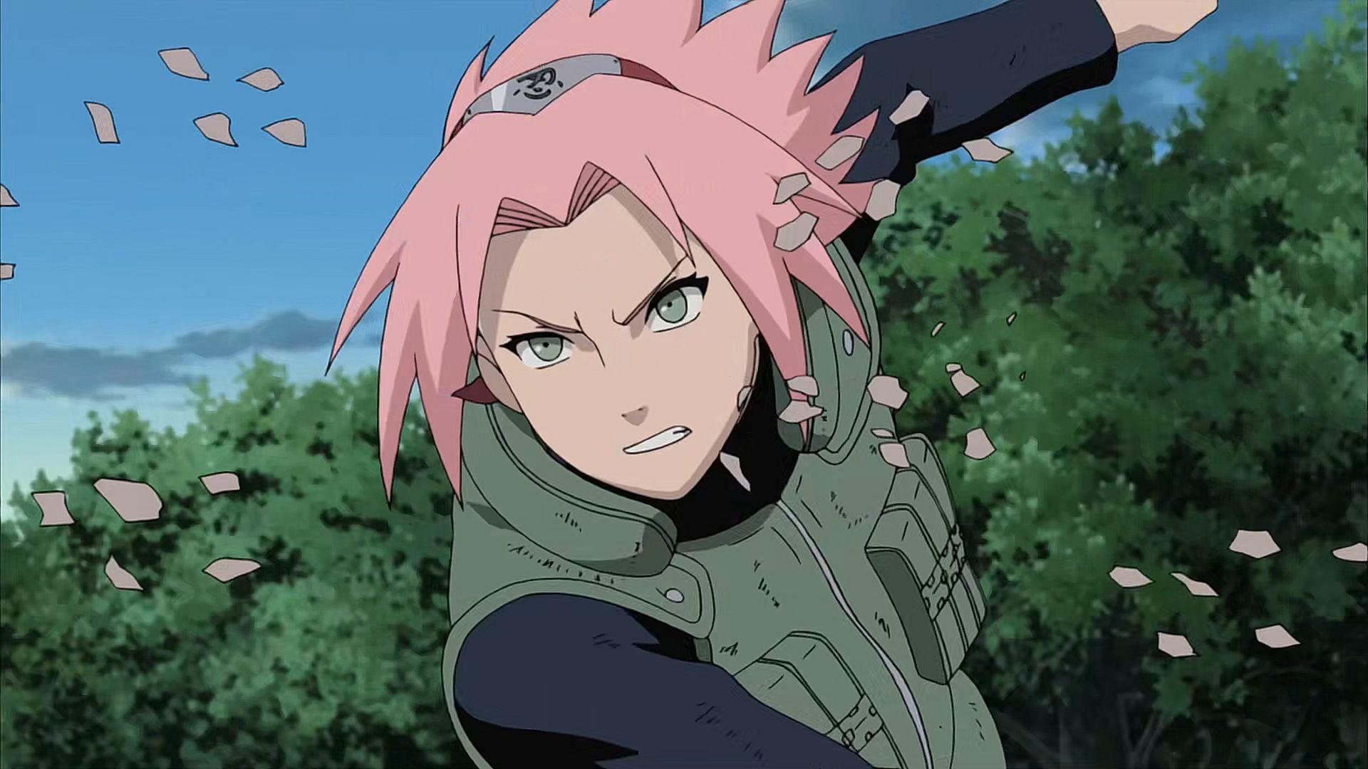 Sakura as seen in Naruto (Image via Studio Pierrot)