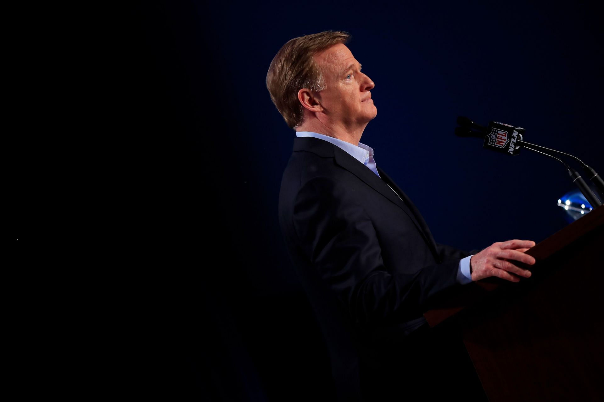 NFL Commissioner Roger Goodell Super Bowl Press Conference