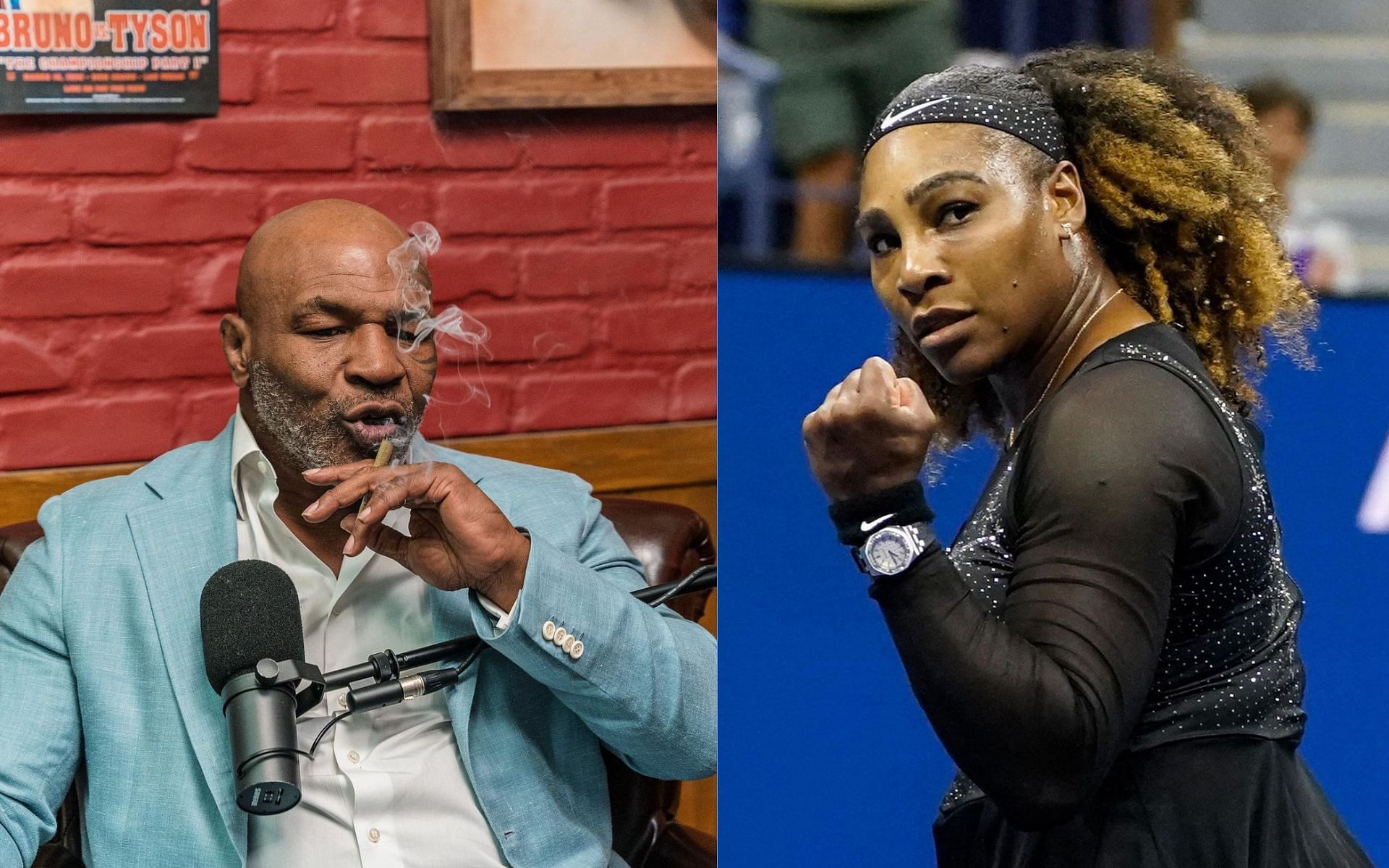 Mike Tyson and Serena Williams [Images via @miketyson and @usopen on Instagram]