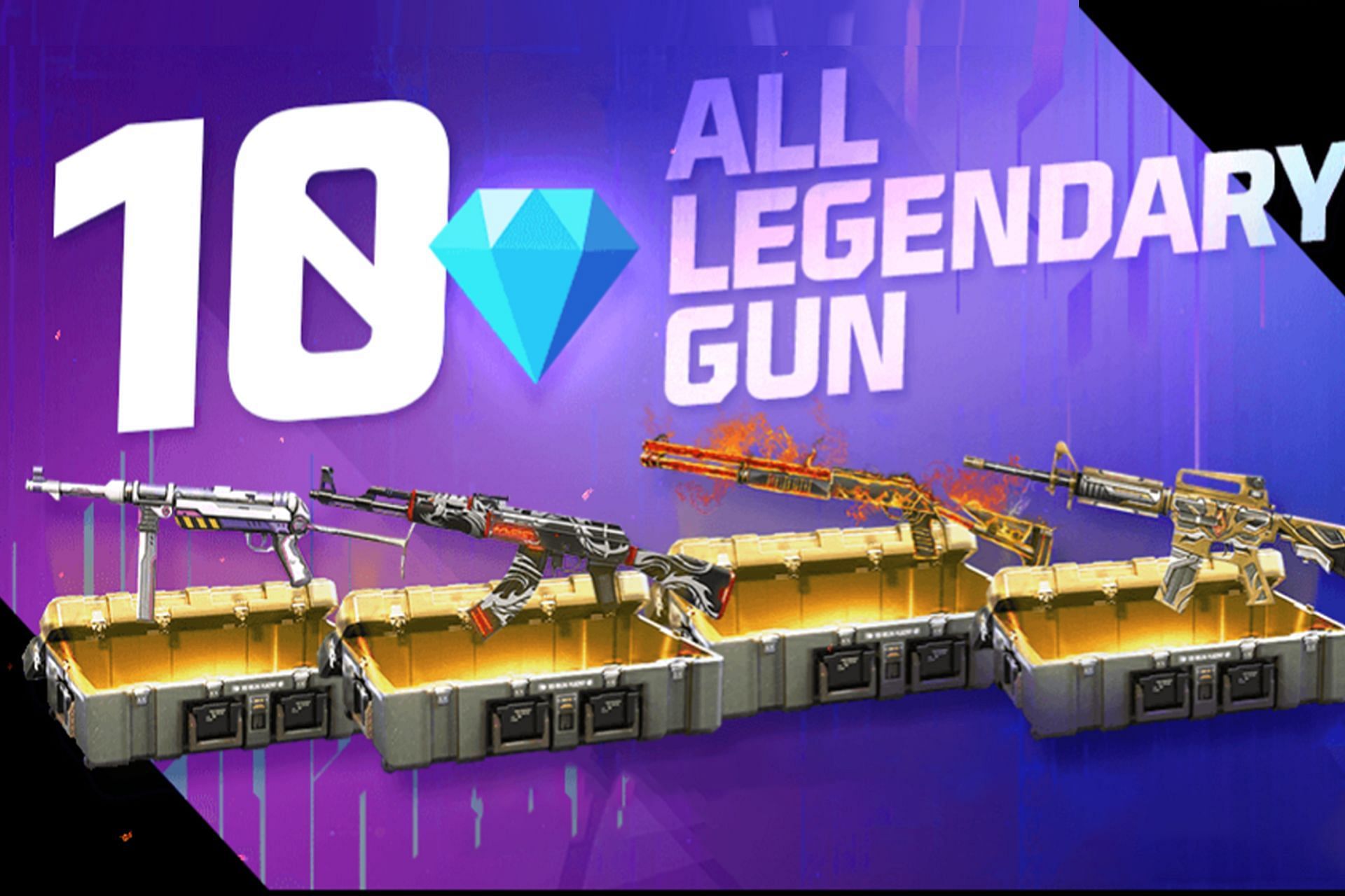 Gamers can get legendary gun skins at a discount (Image via Garena)