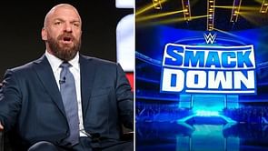 Triple H makes an announcement before landmark WWE SmackDown episode