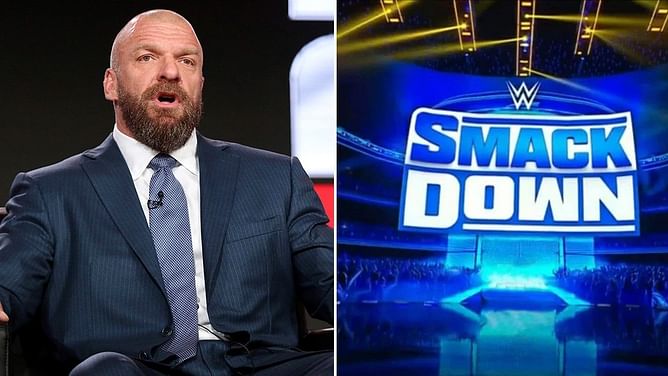 Triple H makes an announcement before landmark WWE SmackDown episode