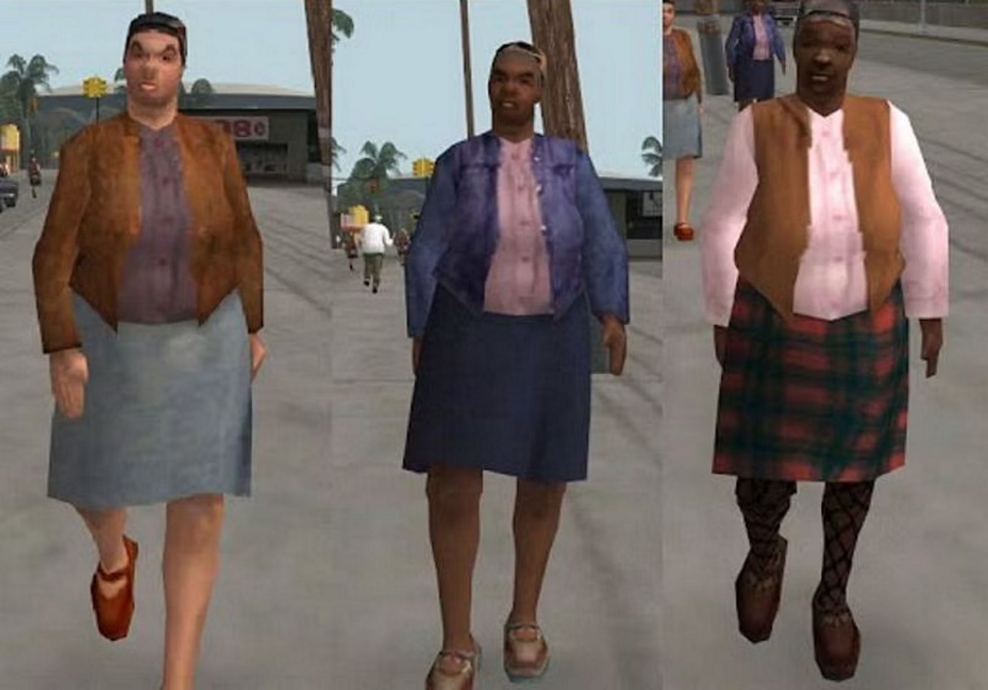 An example of what this GTA San Andreas mod does (Image via MixMods.com.br)