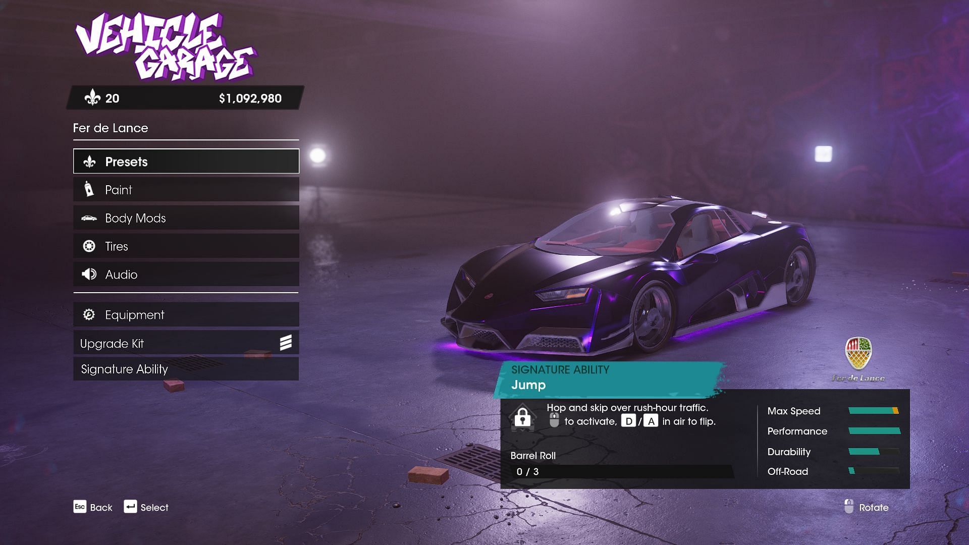 The Fer De Lance had been missing from recent entries in the franchise (Image via Saints Row)