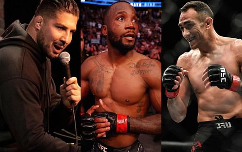 Brendan Schaub, Leon Edwards, and Tony Ferguson (left to right)