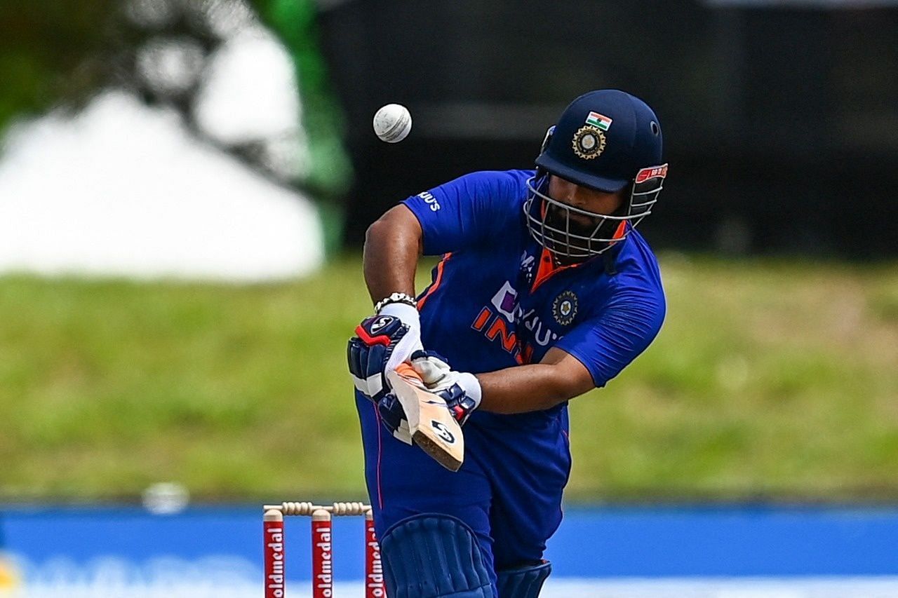 Rishabh Pant top-scored for India with 44. Pic: ICC