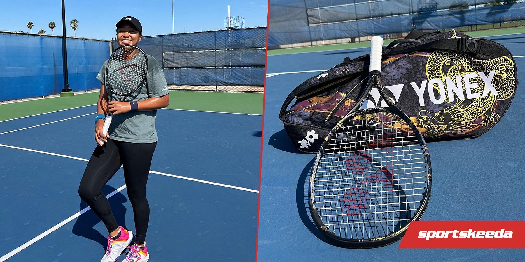 Naomi Osaka launches a new racquet and bag designed by sister Mari Osaka (Photos courtesy of Naomi Osaka&#039;s Instagram account).