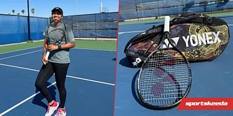 "The dragons represent an unwavering, fighting spirit; I hope the racquet gives Naomi strength & confidence every time she steps on the court" - Naomi Osaka's sister Mari explains new racquet design