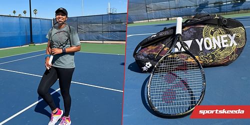 Naomi Osaka launches a new racquet and bag designed by sister Mari Osaka (Photos courtesy of Naomi Osaka's Instagram account).