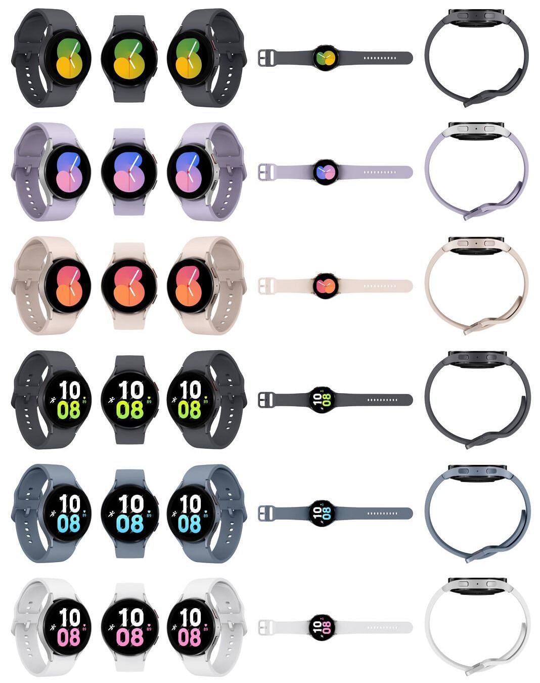 The Samsung Watch 5 renders (Image via 91 Mobiles)