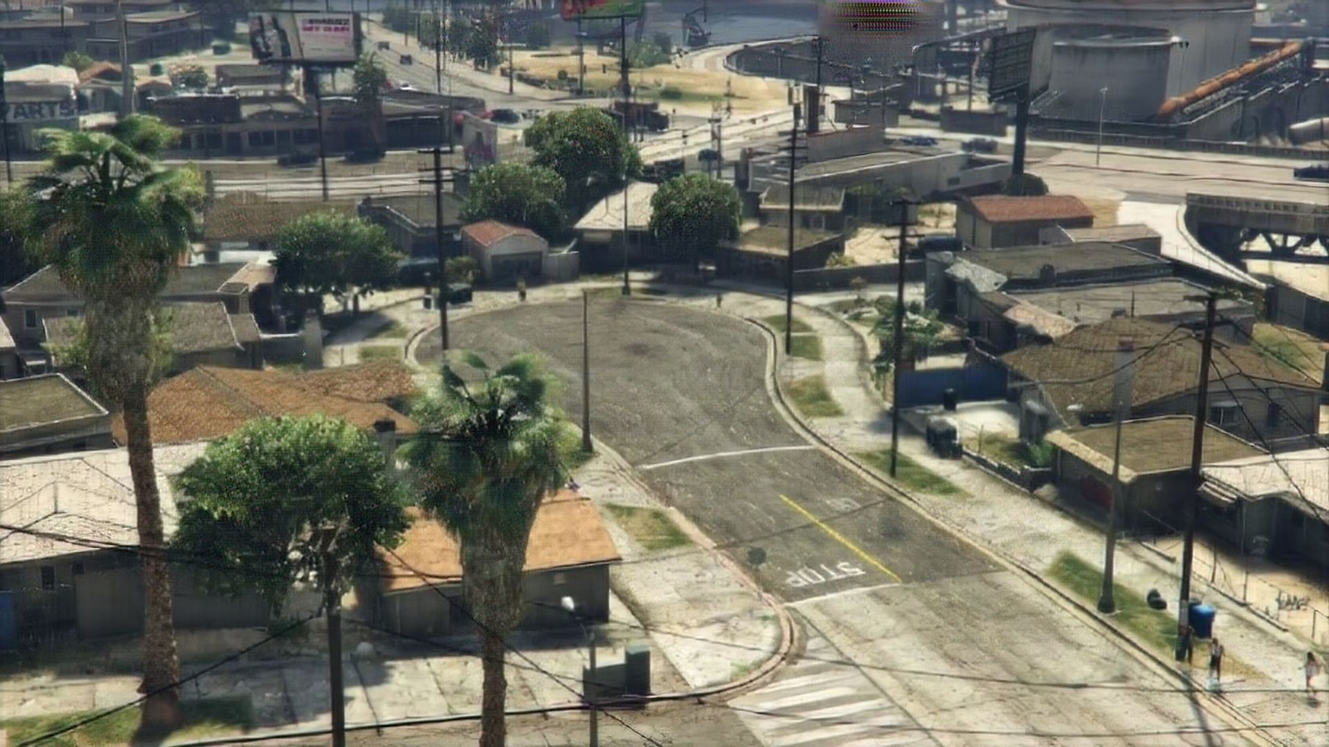 Grove street as seen in GTA 5. (Image via Rockstar Games)