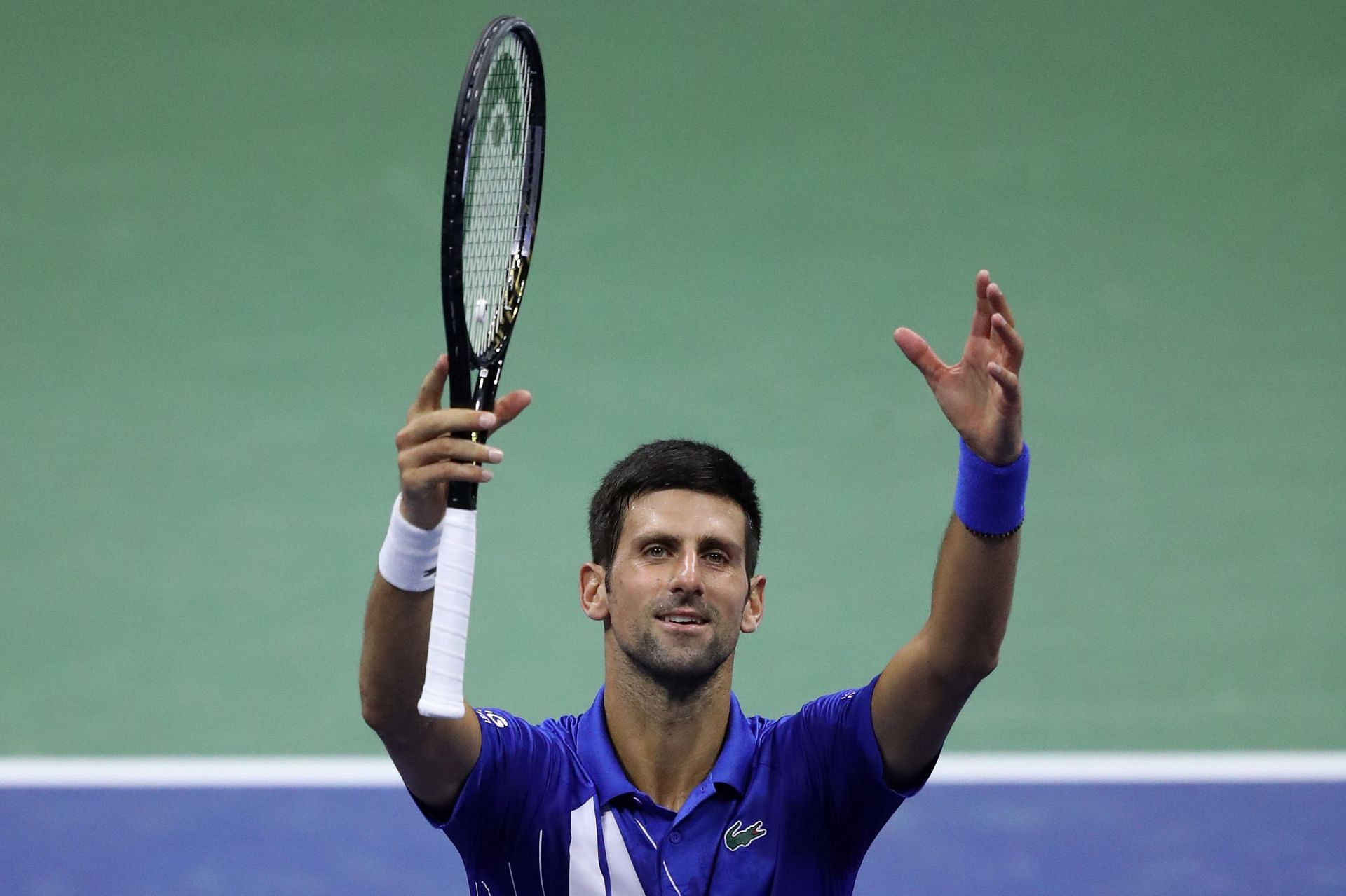 Novak Djokovic at the 2020 US Open.