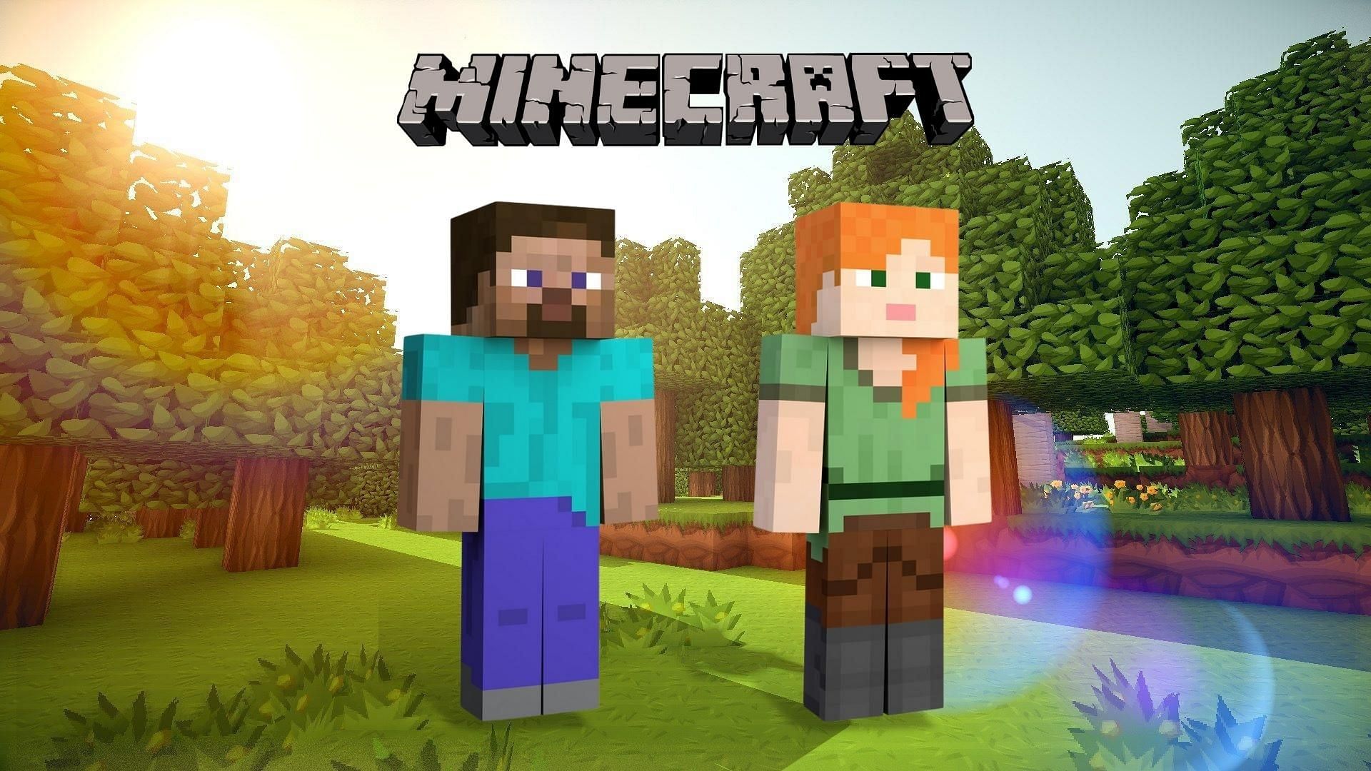 Minecraft&#039;s Steve and Alex have received a 3D makeover (Image via Sportskeeda)