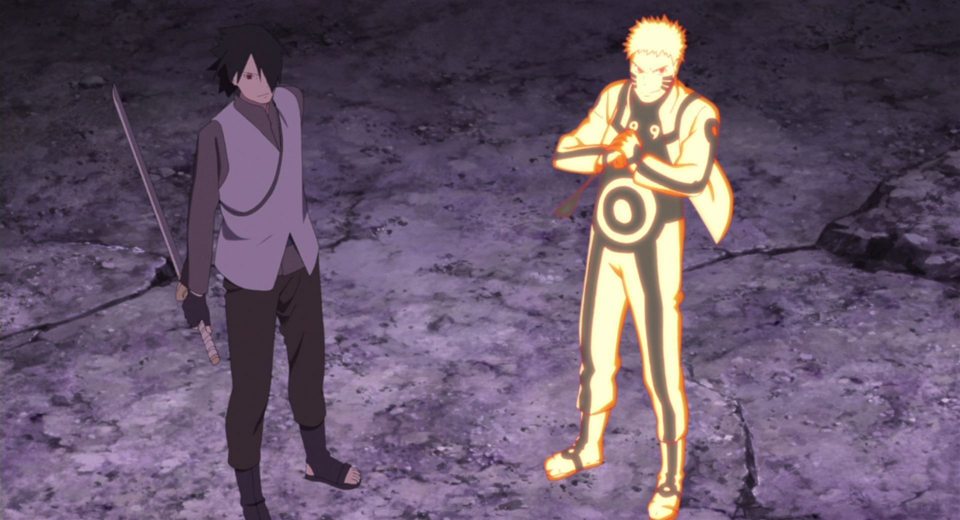 Comparing Naruto and Sasuke to see who is the better father (Image via Pierrot)