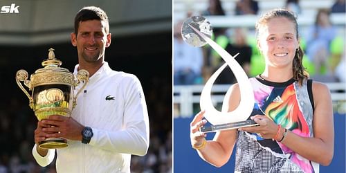 Novak Djokovic and Daria Kasatkina