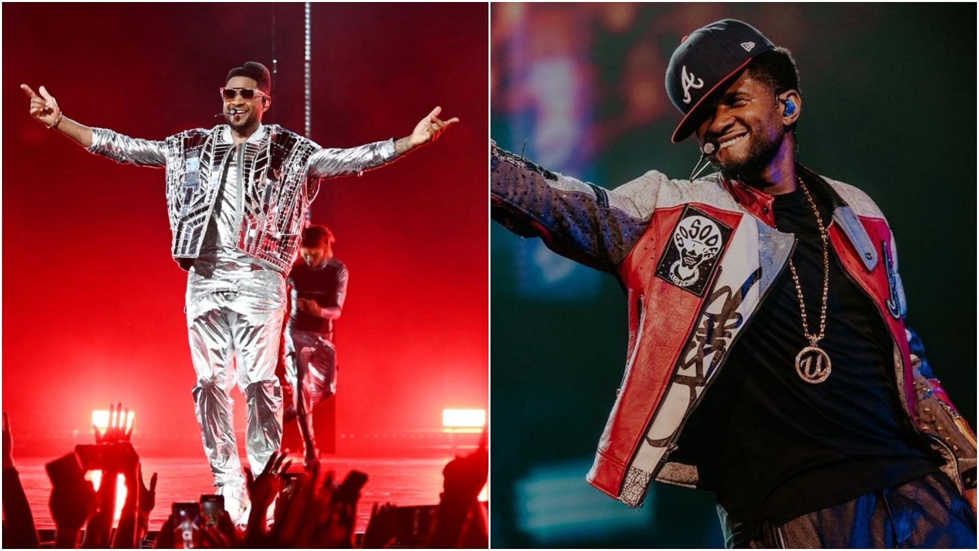 Usher has announced additional dates for his residency. (Images via Instagram)