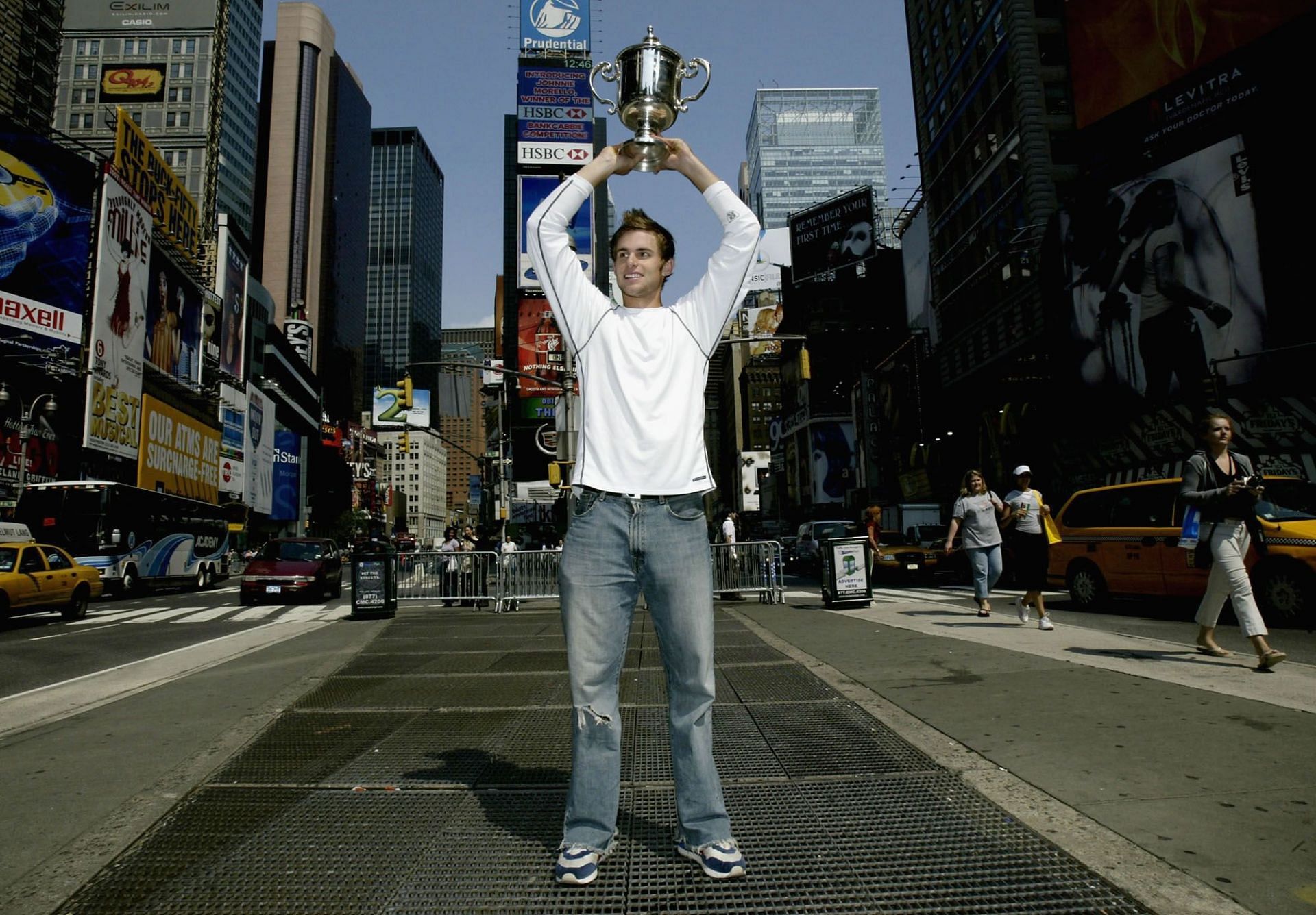 Andy Roddick after his 2003 Flushing Meadows triumph