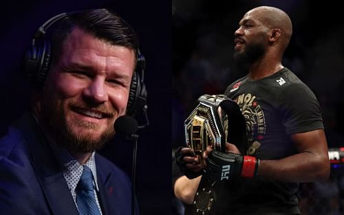 Michael Bisping (left) and Jon Jones (right)