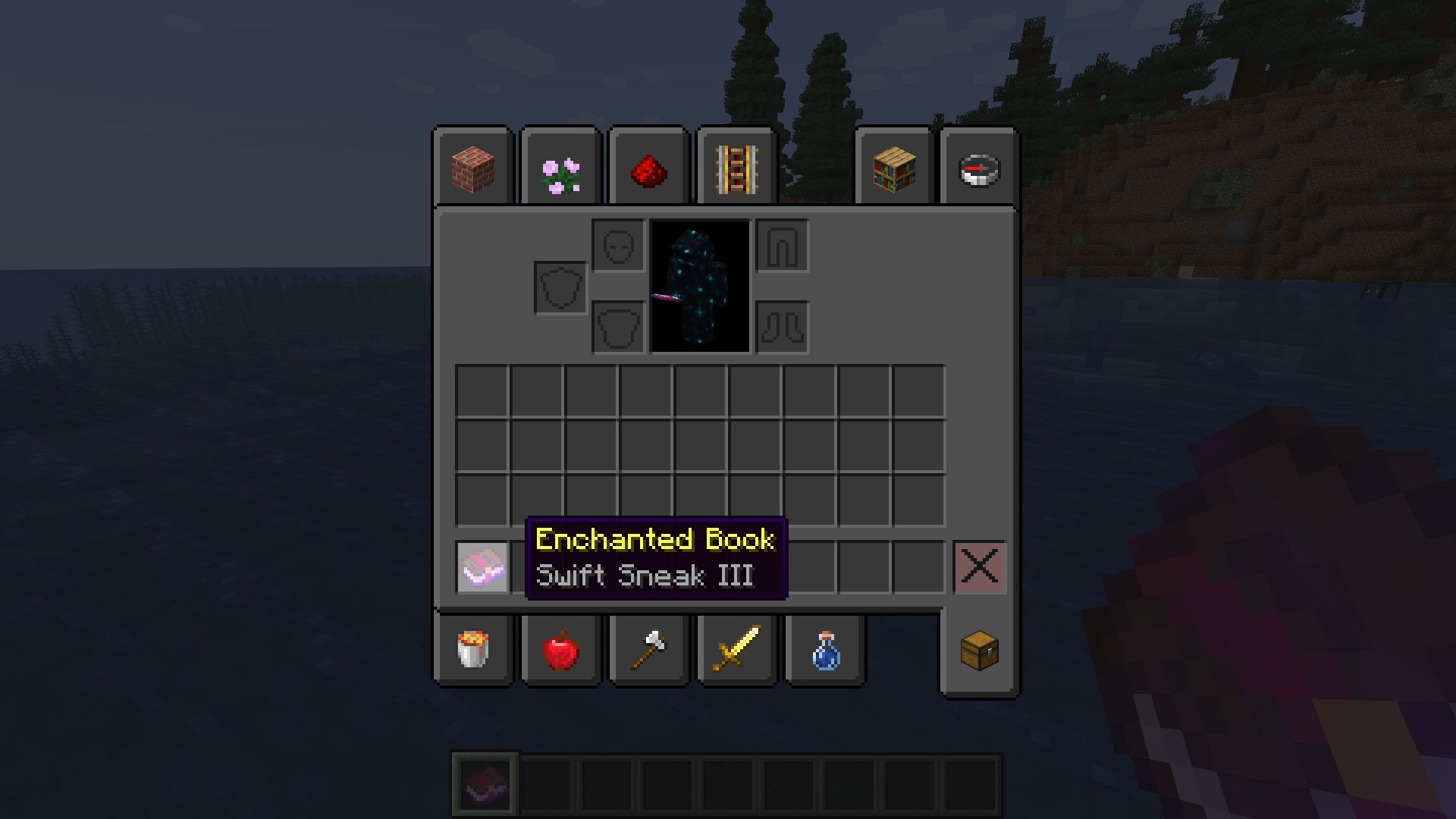 Swift Sneak enchanted book (Image via Minecraft 1.19 update)