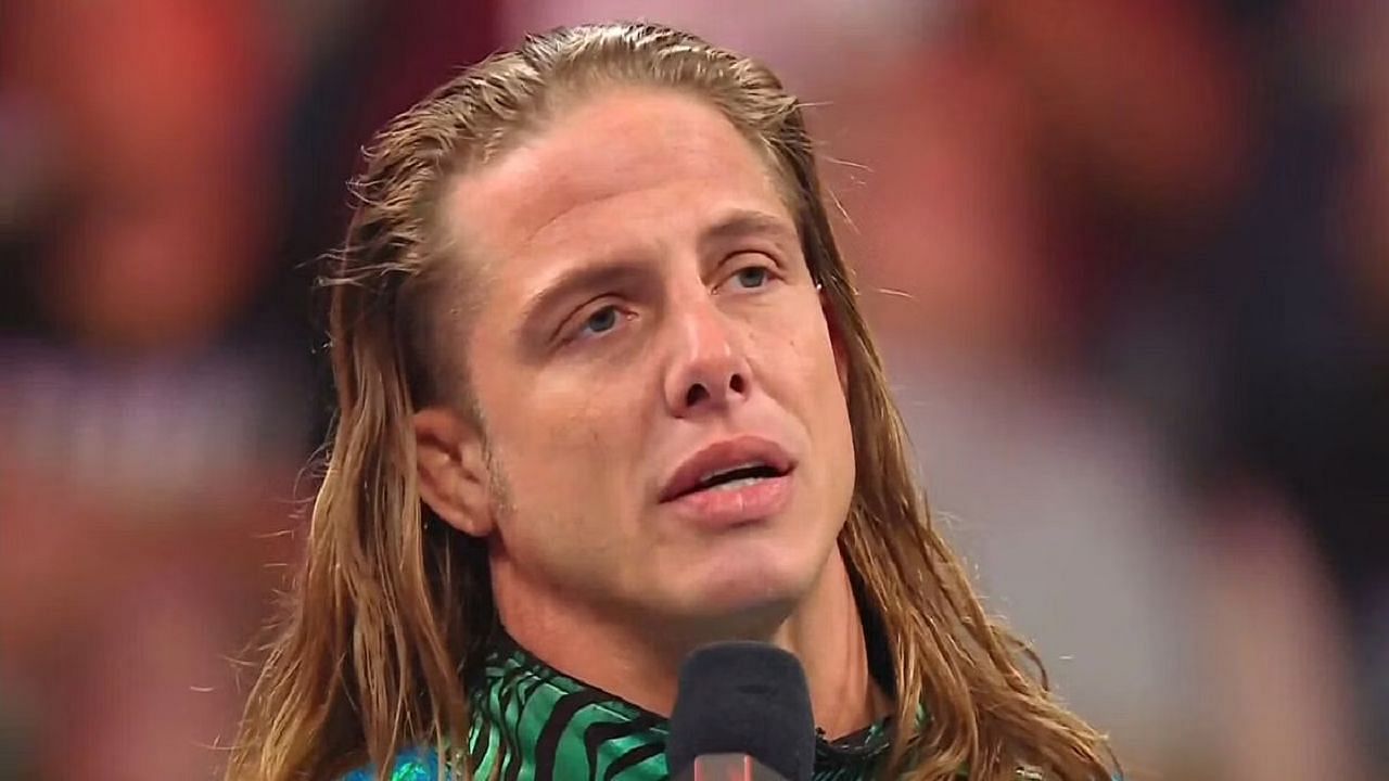 Riddle cutting a promo on WWE TV