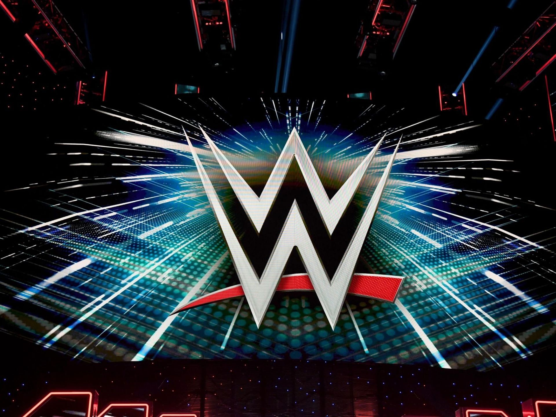 WWE Logo taken from the arena.
