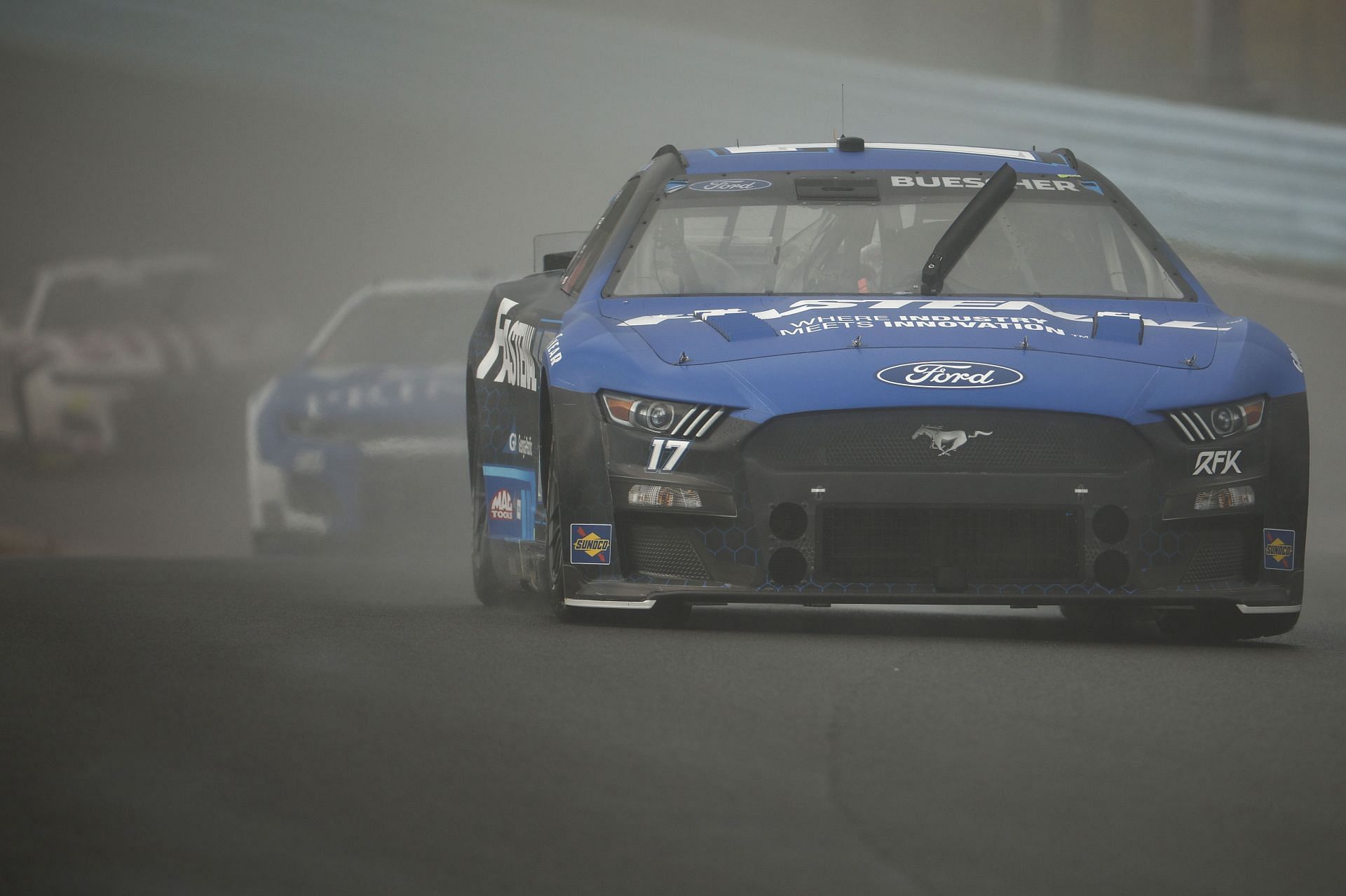 Chris Buescher drives during the 2022 NASCAR Cup Series Go Bowling at The Glen at Watkins Glen International in Watkins Glen, New York (Photo by Chris Graythen/Getty Images)