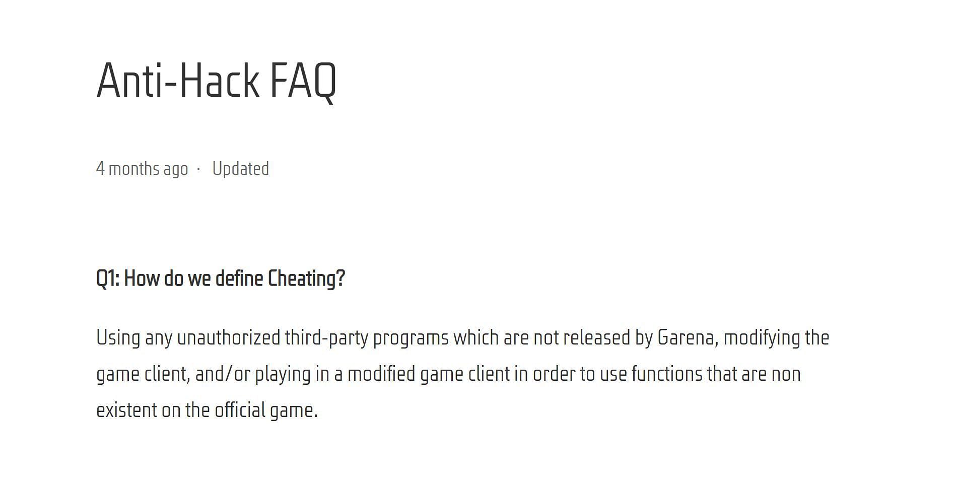 थर्ड पार्टी ऐप्स का उपयोग करने से अकाउंट बैन हो सकता है The use of third-party applications may lead to a permanent ban (Image via Garena)