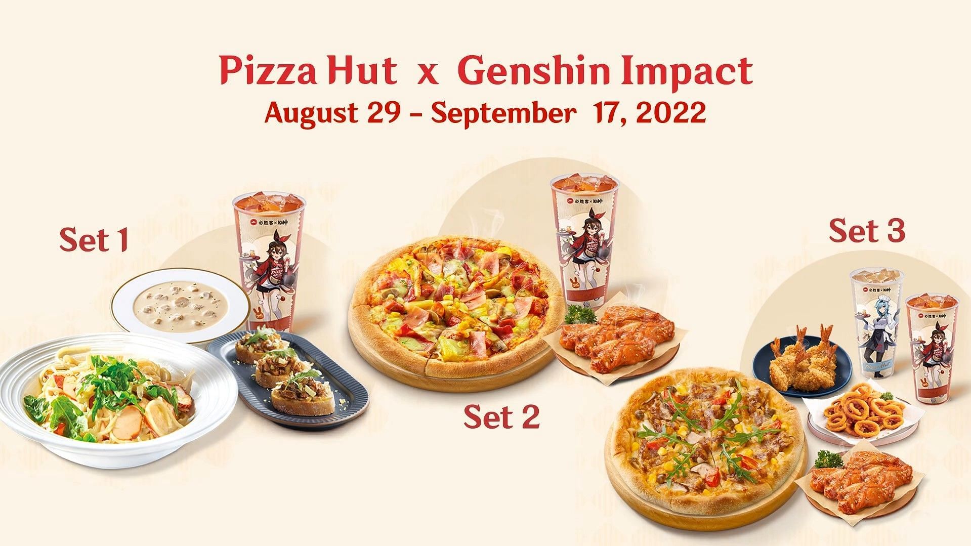 Genshin Impact x Pizza Hut collab features Amber, Eula, and limited