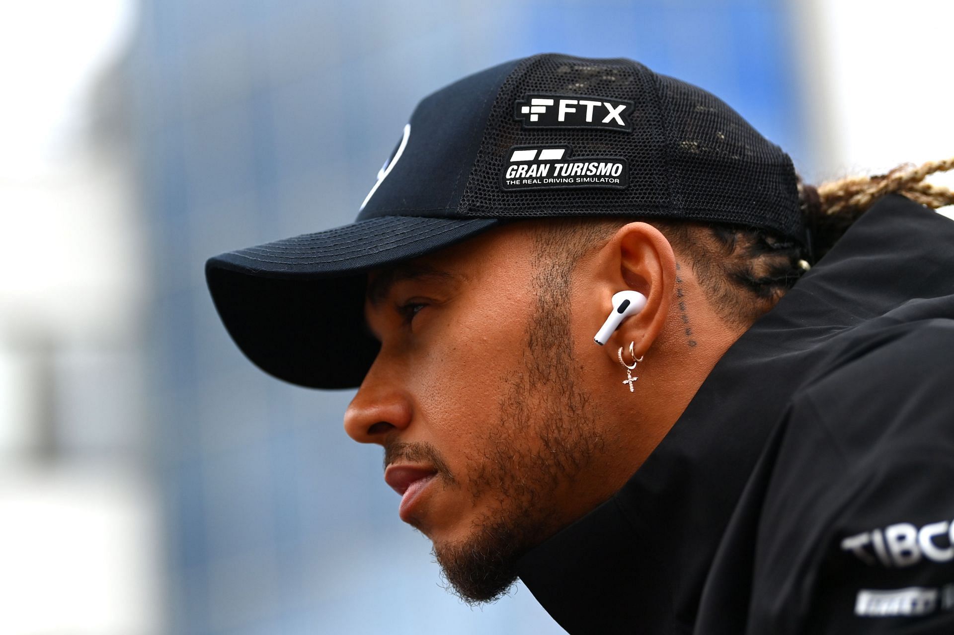 Lewis Hamilton ahead of the Hungarian GP. (Photo by Dan Mullan/Getty Images)