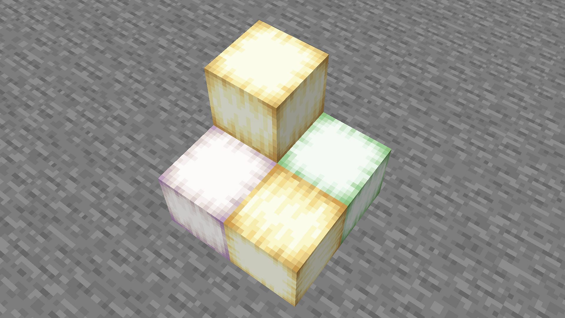 Different froglight blocks in Minecraft (Image via Mojang)