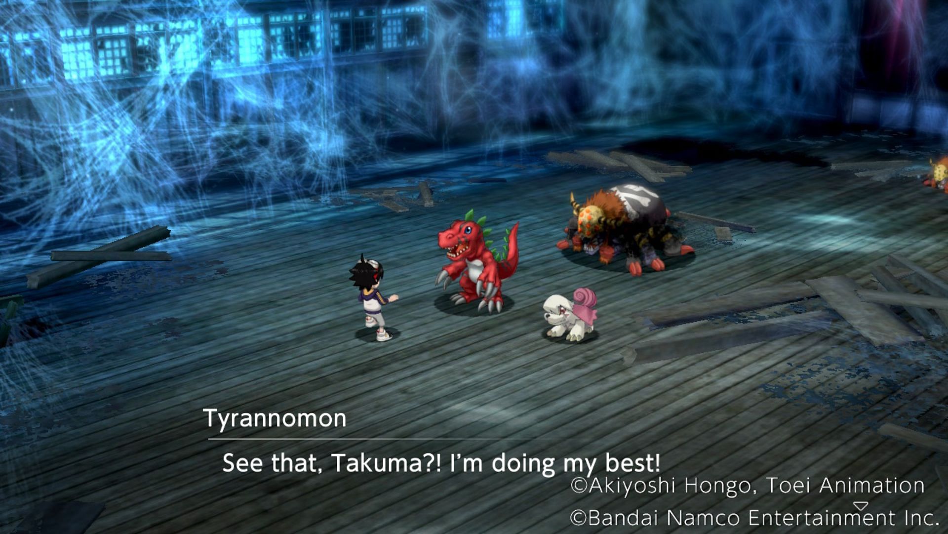 The characters in the game, both Digimon and human are really charming and have well-written dialogue (Image via Bandai Namco Entertainment Inc.)